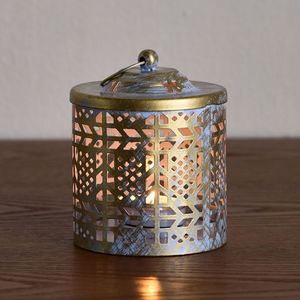 Wholesale Moroccan Style Metal <b>Mini</b> Tea Light Candle Holder <b>Lantern</b> for Hanging and Tabletop Decorations - Product Image 2