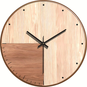 Horloge murale moderne en MDF de 30 cm (12 pouces) au design artistique créatif antique pour la décoration de la maison - Product Image 4