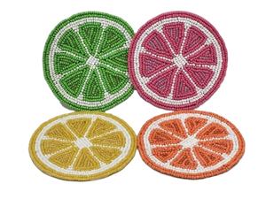 Classy Look Beaded coaster Table Decoration Hand Embroidery Strawberry Beaded coaster Gift for Her Housewarming Gift <b>Etsy</b> - Product Image 2