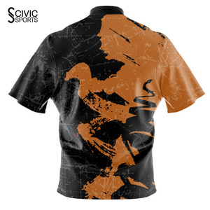 Custom Men Sublimation Polo Shirt Wholesales Racing Pit Crew Shirts Dart <b>Bowling</b> Polo Shirts - Product Image 2