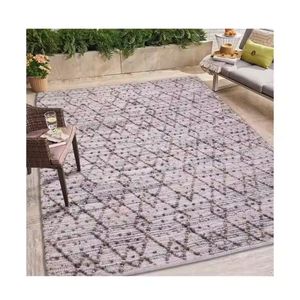 Calidad genuina diseño moderno Material patrón geométrico de algodón tejido hecho a mano antideslizante lavable alfombras a granel precio conjunto - Product Image 1
