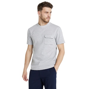 2026 New Design Wholesale Short Sleeve Front Chest <b>Pocket</b> <b>Men's</b> Regular Fit Breathable Quick Dry Polyester/Cotton <b>T</b>-<b>Shirt</b> - Product Image 2