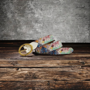 Ceintures décontractées imprimées authentiques avec boucle en alliage - Haute résistance - Product Image 4