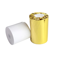 Papier thermique en rouleau 57 mm 100 % pâte de bois, sans BPA, service OEM, image nette et profonde, pour caisses enregistreuses et centres commerciaux, tailles personnalisables
