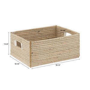 Set of 2 Custom <b>Woven</b> Seagrass <b>Baskets</b> Handmade Storage <b>Basket</b> Wholesale eco-friendly Made in Vietnam - Product Image 3