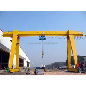CE Approved Rail Mounted Mobile 10 Ton Single Girder Gantry <b>Crane</b> with Electric Hoist for Warehouse - Product Image 3