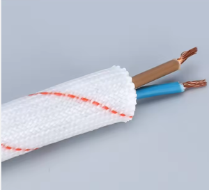 SUNBOW PVC-002 Tubo de Fibra de Vidrio con Revestimiento de Silicona Ignífugo, 1.5 KV, Aislamiento de PVC, Material de Vidrio de Goma Resistente al Calor - Product Image 1