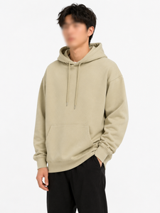 เสื้อฮู้ดดี้พิมพ์ลายโลโก้ตามสั่ง ผ้าฝ้าย 100% ทรงโอเวอร์ไซส์ มีกระเป๋าเสื้อ สไตล์ลำลอง สีพื้น พิมพ์ลายด้านหน้า ทรงปกติ - Product Image 2