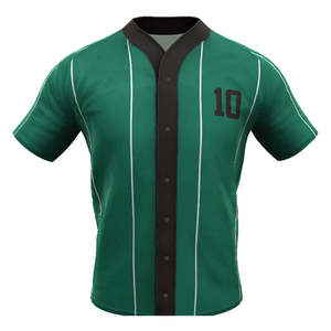 OEM Custom Green Baseball Uniform Set Men's Short Sleeve Jersey Pants Knickers Embroidery Logo Moisture Wicking All Seasons - Product Image 3