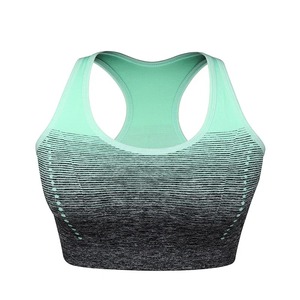 High Stretch Seamless Sports Bra for Women Breathable <b>Padded</b> Fitness Crop Top Yoga <b>Running</b> Gym Activewear - Product Image 2