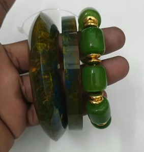 <b>Resin</b> Bangle Waterproof Custom Colors Cute Style Handmade Jewelry Bezel Setting - Product Image 2