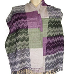 Women's Ethnic Geometric Pattern Knitted <b>Shawl</b> Long Thermal Insulation Scarf Autumn Warm Acrylic <b>Wrap</b> - Product Image 2