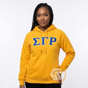 Sweat à capuche personnalisé pour femme en molleton de coton uni brodé sur le devant, de haute qualité, pour la sororité Sigma Gamma Rho, vêtement grec d'hiver - Product Image 2