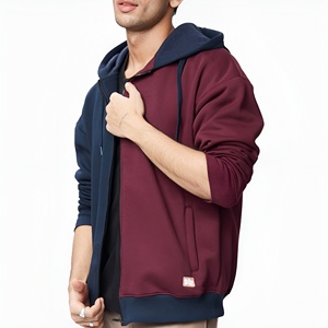 Sweat à capuche en coton surdimensionné pour homme, entièrement zippé, en polaire d'hiver, de haute qualité, respirant et à prix abordable - Product Image 2