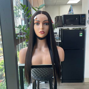 Prix de gros 100% brut vierge vietnamien humain dentelle perruque os droit naturel noir couleur Super Double dessiné Extensions de cheveux - Product Image 3