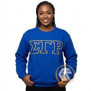 Sweat-shirt Femme Haute Qualité en Coton Polaire Écologique 500g Sigma Gamma Rho Broderie Grecque sur le Devant Séchage Rapide Automne Hiver - Product Image 1