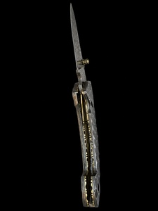 Couteau pliant artisanal en acier inoxydable personnalisé PERKIN STEEL INDUSTRIES avec manche en acier et étui en acier, OEM, vente en gros à bas prix, couteau de camping - Product Image 4