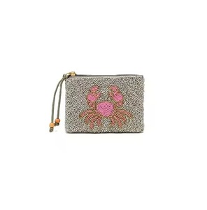 Porte-monnaie élégant fait main avec perles sur le thème de l'amour, personnalisable pour les événements festifs, petit portefeuille avec perles - Product Image 6