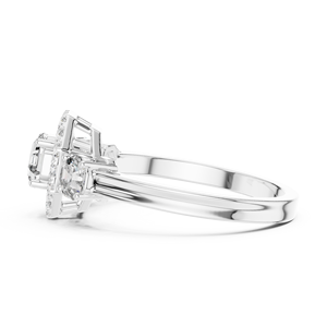 Anillo de Diamantes de Moissanita de Plata de Ley 925 de Lujo para Novia, Joyería al por Mayor de Fábrica, Fabricante Personalizado - Product Image 2