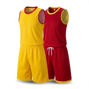 Conjunto de Camiseta de Baloncesto sin Mangas Unisex, Transpirable, con Cuello en V, Pantalones Cortos con Cordón, Absorbe la Humedad, Personalizable con Nombre/Logotipo del Equipo - Product Image 1