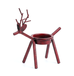 Hot Trending Metal Iron Nordic Gold Reindeer Metal Candle Holder Decorative <b>Tea</b> Light <b>Stand</b> Customized Size Shape - Product Image 3