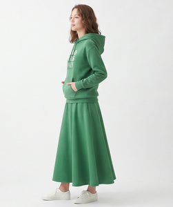 Women <b>Skirt</b> Set A-Line Hoodie Dress Elastic Waist Casual Floor-Length Hveay Weight 430GSM Cotton Fleece Sweat Hoody <b>Skirt</b> Set - Product Image 5