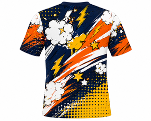 Maillot de sport sublimé à col rond et manches courtes pour homme adulte, coupe régulière, anti-humidité, respirant, écologique - Product Image 2
