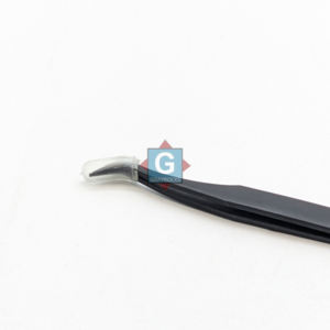 แหนบต่อขนตาสแตนเลสสีดำด้านแบบขายส่ง ผ่านการทดสอบด้วยมือ - Product Image 5