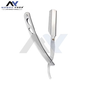 Rasoir de Barbier Professionnel Haut de Gamme en Acier Inoxydable à Lame Droite pour Hommes – Outil de Rasage et de Toilettage pour Barbe, Ligne des Cheveux et Moustache – Idéal pour Salon - Product Image 2