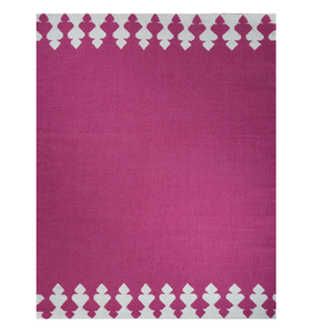 Hand Woven Pink White Geometric Flatweave Wool <b>Rug</b> Modern Handmade Area Carpet for Living Room Bedroom Hotel Home Decor - Product Image 1
