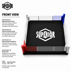 Nouvelle housse de ring de boxe personnalisée de qualité supérieure avec logo imprimé, pour sol de ring de boxe - Product Image 5
