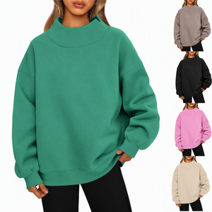 เสื้อสเวตเตอร์คอเต่าขนาดใหญ่ สีพื้น ผ้าถัก แขนยาว ใส่ได้ทั้งชายและหญิง สำหรับฤดูใบไม้ร่วง - Product Image 4