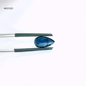 Saphir bleu d'Afrique chauffé, forme poire, 2,7 ct, qualité 3A, 12,10 x 6,70 x 4,30 mm, pierre précieuse en vrac, couleur intense, pour bijoux de créateur - Product Image 2