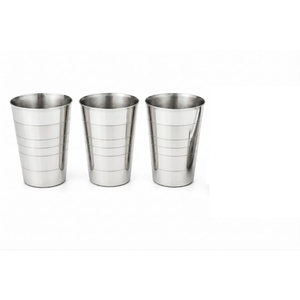 แก้วน้ำสแตนเลสขัดเงาแบบกระจก ทนทาน ไม่แตกหัก สำหรับโรงแรมและครัว - Product Image 2
