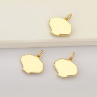QIKU En gros Breloque coquillage plaqué or avec perle |   Pendentifs en coquillages marins brillants pour la fabrication de colliers de bijoux