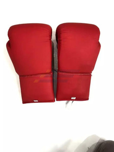 Conjunto de Boxeo de Cuero Vacuno Genuino de Alta Calidad, Color Rojo, Conjuntos de Boxeo Originales de Cuero Genuino - Product Image 3