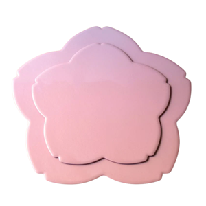 แผ่นรองจานรูปดอกไม้เคลือบเงา แผ่นรองจานเคลือบเงาคุณภาพสูง จำเป็นสำหรับตกแต่งโต๊ะจัดเลี้ยง ขายส่งจากเวียดนาม - Product Image 3