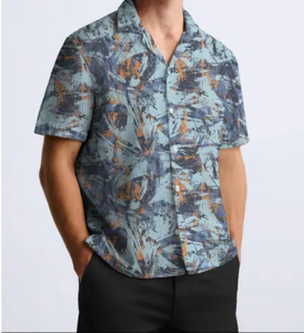เสื้อเชิ้ตฮาวายพิมพ์ลายแบบสบายๆ สำหรับผู้ชาย เสื้อเชิ้ตดีไซน์เนอร์สำหรับผู้ชาย เสื้อยืดแขนสั้นลายฮาวายสำหรับผู้ชาย - Product Image 1