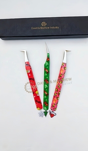 Pince à cils DAVID MATTHEW INDUSTRY, design de Noël, pince à cils volumisante, marque privée, forte tenue, lisse, dentelée - Product Image 2