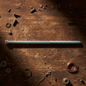 Tornillos para Madera de Doble Rosca Métrica y en Pulgadas, Cabeza Ranurada, Rosca Parcial, Clase 4.8 6.8, Acero al Carbono Zincado, Estándar DIN PDC - Product Image 1