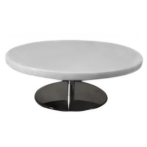 Mesa de Centro de Mármol Puro de Primera Calidad, Exclusiva y Más Vendida, con Patas de Madera, Diseño Moderno, para el Hogar, Mesa de Centro Natural - Product Image 5