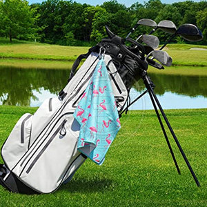 Serviette de golf gaufrée légère, compacte et pliable, durable, idéale pour les voyages et le sport - Product Image 6