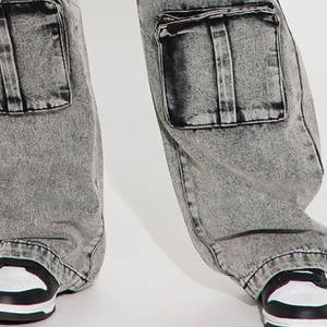 Jeans de Mujer, Estilo Nuevo, Pantalones Rectos, Color Puro, Tendencia de Moda, Pantalones Largos Holgados, Jeans de Pierna Ancha de Estilo Urbano - Product Image 4