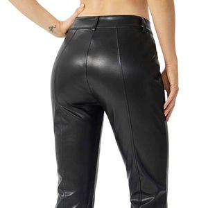 Pantalones y Leggings de Cuero Bordados Personalizados de Primera Calidad para Mujer, Ropa Deportiva Elegante y Funcional, Pantalones de Cuero para Mujer Talla Grande - Product Image 2