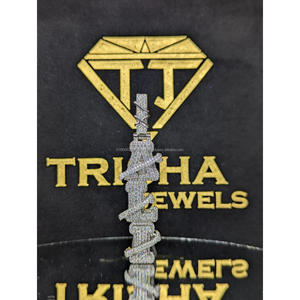 Pendentif personnalisé en fil barbelé « ALI » en argent sterling 925, serti de moissanite VVS, style hip-hop, par Trisha Jewels - Product Image 1