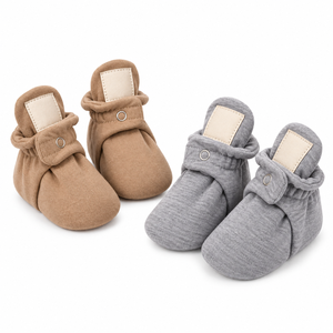 Chaussons bébé unisexes en coton |   Chaussures pour bébé en tricot de qualité supérieure |   Chaussons souples respirants pour nouveau-nés et tout-petits, confortables pour l'intérieur - Product Image 4