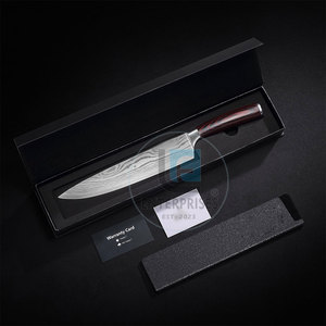 Couteaux de chef personnalisés avec logo et taille sur mesure, en acier inoxydable, manche en bois, durables, écologiques, légers, couteaux de cuisine - Product Image 2
