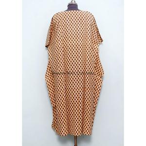 Caftán Indio para Mujer, 100% Algodón Orgánico, Estampado Floral, Ropa de Verano para Otoño y Primavera - Idea de Regalo - Product Image 5