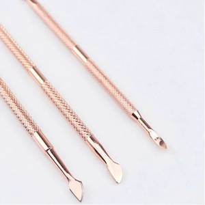 Pousse-ongles chirurgical Morje à double extrémité réutilisable en acier inoxydable pour manucure avec poignée texturée et conception à double tête - Product Image 1