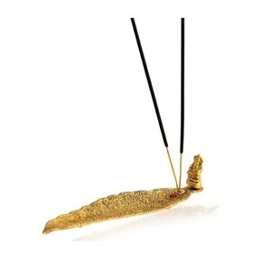 Porta Incienso Metálico en Forma de Hoja Disponible a Precio de Mayoreo - Product Image 2